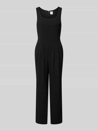 Calvin Klein Jumpsuit mit Rundhalsausschnitt in Black, Gr&ouml;&szlig;e XS
