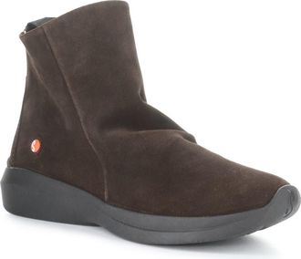 Softinos Gujy Platform Wedge Bootie in Dark Brown at Nordstrom, Size 10-10.5Us