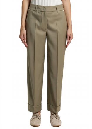 PESERICO Cuff Pants In Beige