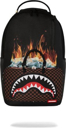 Sprayground Gold Floral Remix Backpack Unisex Black Gold Vibrant Floral SPR232