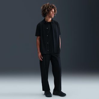 Nike Mens 24.7 PerfectStretch Dri-FIT Loose-Fit Chino Trousers in Black | HQ6941-010