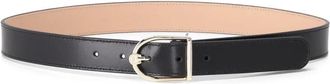 Aigner Logo Riem 3 cm - Dames - Riemen - Zwart - 90 CM - Leer - Accessoires