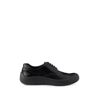 Prada Brushed Leather Laced Shoes