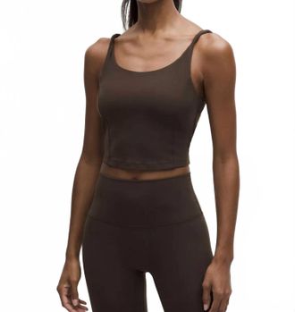lululemon Align Twist-Strap Crop Tank In Walnut Crunch