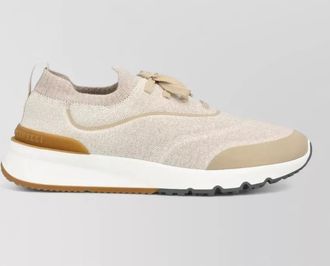Brunello Cucinelli knitted low-top sneakers