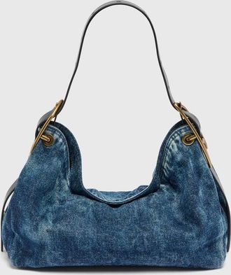 Diesel D-Line-Denim shoulder bag - Shoulder Bags - Woman - Blue