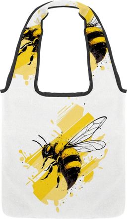 Generic 878002_4 Reversible Canvas Shoulder Tote - Double-Sided Print, 12oz Cotton, 27cm Drop, Fold-Flat Bag for Travel, Shopping, Street Outings