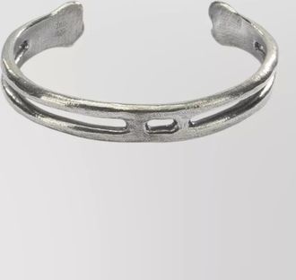 Our Legacy knochen open cuff textured bracelet