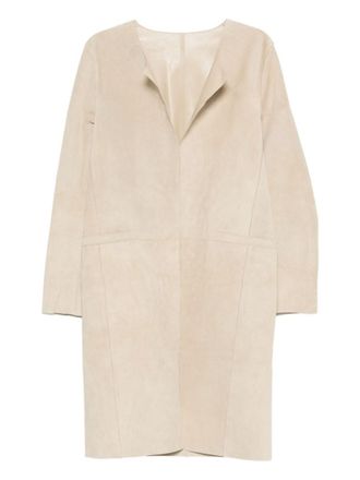 Toteme Suede Leather Coat