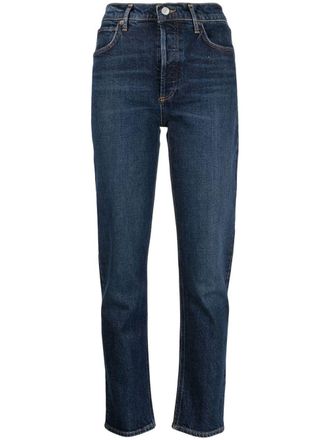 A Gold E Riley high-waisted jeans - women - Cotton/Elastane/Viscose - 24 - Blue