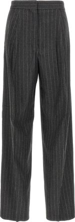 Sportmax Gray Virgin Wool Dress Womens Pants