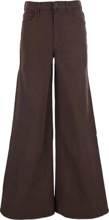 Mother The Undercover Sneak Jeans - Dames - Loose Fit Jeans - Bruin - W26 - Denim - Jeans