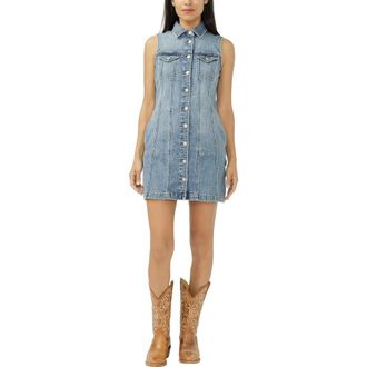 Silver Jeans Co 90s Denim Minidress in Sirena at Nordstrom, Size X-Small