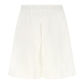 Xacus Carlotta Cotton Bermuda Shorts - female - Xacus - Casual Shorts - White - M - Shorts