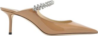 Jimmy Choo London Bruidsschoenen met middelhoge hak Decollete - Dames - Muiltjes - Bruin - 37 EU - Schoenen