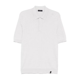 Fay Round-neck Knitwear, male, White, Size: S Stylish Maglia Shirt