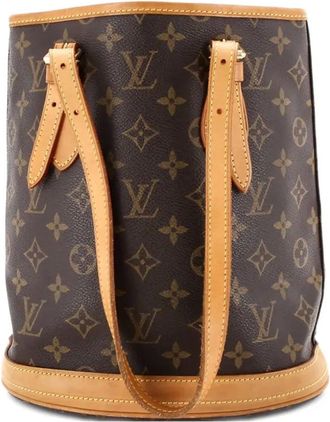 Louis Vuitton Petit Monogram Canvas bucket bag - Bruin