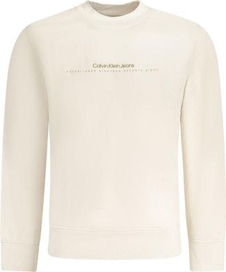 Calvin Klein Beige Katoenen Heren Sweater