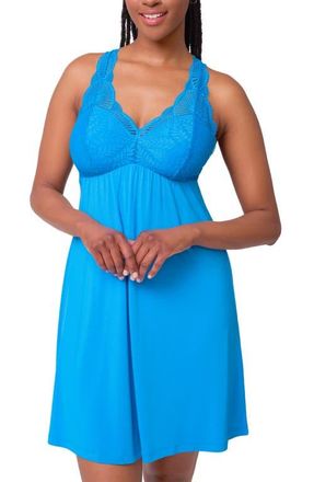 Fleur't Belle Poque Racerback Chemise in True Blue at Nordstrom, Size Xx-Large