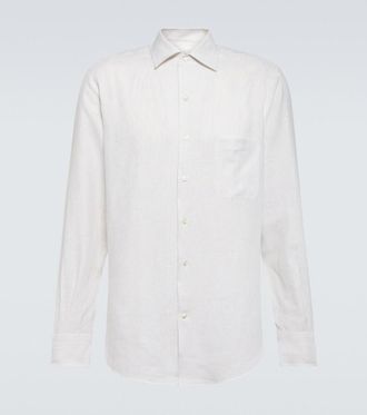 Loro Piana Andre striped linen shirt
