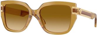 Versace VE4517U 53472L Womens Sunglasses Yellow Size 54