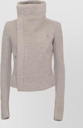 Rick Owens alpaca virgin wool short jacket