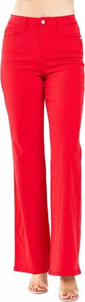 Judy Blue 90s Straight Jeans In Red