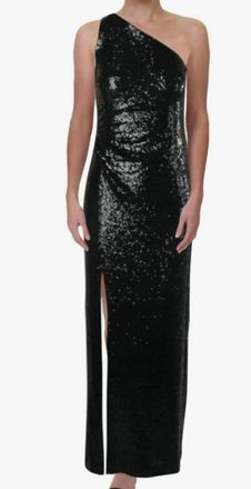 Ralph Lauren Womens Chain-Trim Jersey Gown In Forest Green