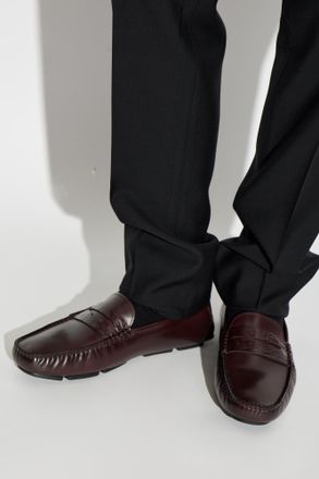Dolce & Gabbana Leather Loafers Shoes, Mens, Burgundy