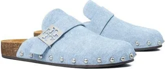 Tory Burch Mellow Stud Mule in Blue Cloud/silver at Nordstrom, Size 5.5