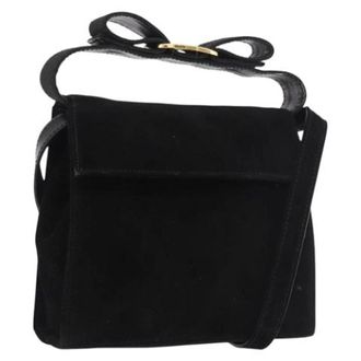 Ferragamo Pre-owned Hand Bag - Dames - Pre-owned - Zwart - Maat: ONE Size Su&egrave;de