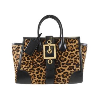 Gucci Pre-owned Handbags, female, Brown, Size: ONE SIZE Pre-owned Leather Tote Bag