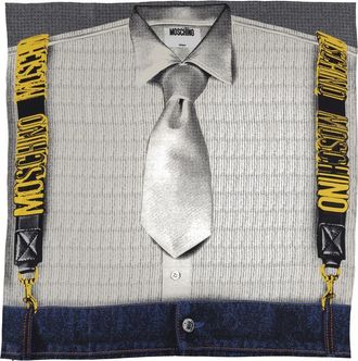 Moschino Silk Scarf With Print