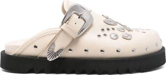 Toga Archives Slippers con borchie - Bianco