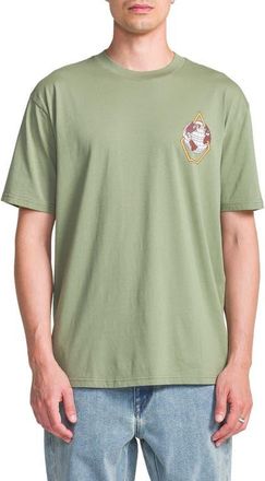 Volcom Globular Cotton Graphic T-Shirt in Brolive at Nordstrom, Size X-Large