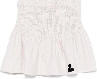 Isabel Marant Ecr Flare Mini Skirt