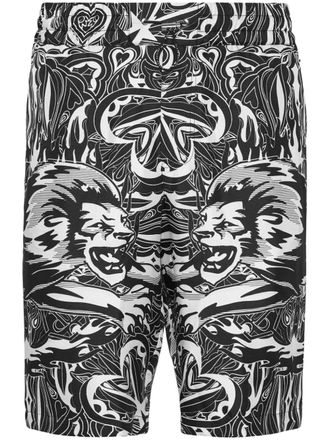 Philipp Plein Shorts Tribal Circus - Nero