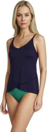 Lands End DDD-Cup Tulip Hem Tankini Top in Deep Sea Navy at Nordstrom, Size X-Large