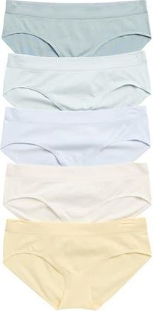 Nordstrom Rack Everyday Assorted 5-Pack Seamless Hipster Briefs in Blue Ancient Multi at Nordstrom Rack, Size X-Small