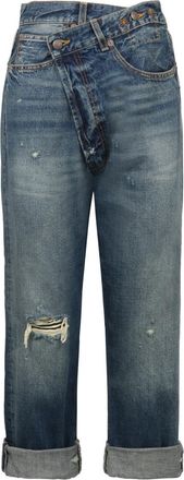 R13 Blue Relaxed High Rise Jeans