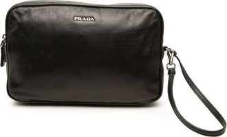 Prada Pre-owned Prada Soft Calf Logo Wristlet Clutch Ladies 0S5F87W6OLWGNGYY