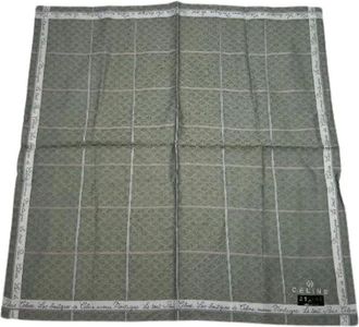 Celine Pre-owned Scarves, female, Green, Size: ONE SIZE Pre-owned Silk Scarf