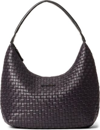 MZ Wallace Medium Woven Nylon Shoulder Bag in Black at Nordstrom