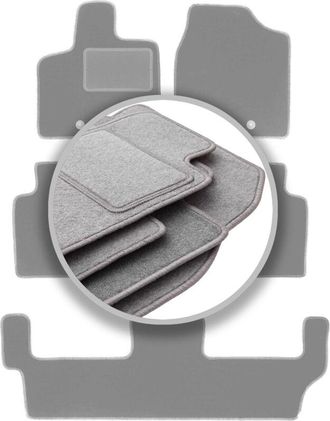 OEM Alfombrillas Grises Para Dodge Grand Caravan Iv 7 Plazas (2008-2016)