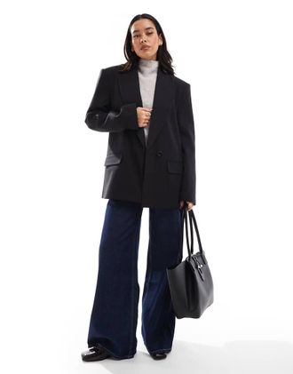 Asos oversized blazer in black