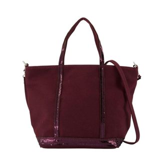 Vanessa Bruno Paarse Katoenen Shopper Tas - Dames - Shoppers - Paars - ONE Size - Katoen - Tassen