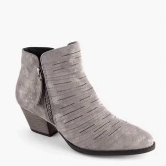 David Tate Womens Bellview Boot In Grey Metallic