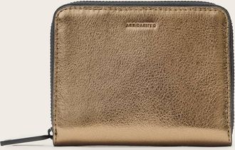 AllSaints Leather Lena Hex Zip Up Leather Wallet, Size: One Size