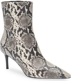 Rag & Bone Mercer Pointed Toe Bootie in White Snake at Nordstrom Rack, Size 8.5Us / 38.5Eu