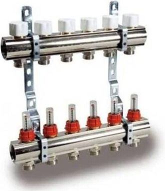 Aton Collettore Di Distribuzione Premontato Composto Da: 1 Collettore Di Ritorno Con Valvole Incorporate Predisposte Per La Regolazione Elettrotermica E Co